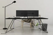 Neomounts 10" - 32" Dual Monitor Arm Desk Mount | FPMA-D550DDBLACK Monitor Arm Desk Mount NeoMounts