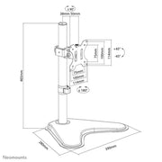 NeoMounts 10" - 32" Monitor Desk Stand | FPMA-D550SBLACK Monitor Arm Desk Mount NeoMounts