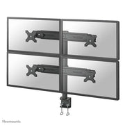 Neomounts 19" - 30" Quad LCD Crossbar Desk Mount | FPMA-D700D4 Monitor Arm Desk Mount NeoMounts