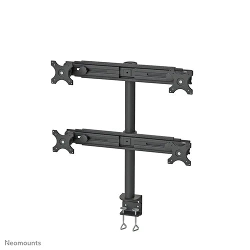 Neomounts 19" - 30" Quad LCD Crossbar Desk Mount | FPMA-D700D4 Monitor Arm Desk Mount NeoMounts