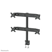 Neomounts 19" - 30" Quad LCD Crossbar Desk Mount | FPMA-D700D4 Monitor Arm Desk Mount NeoMounts