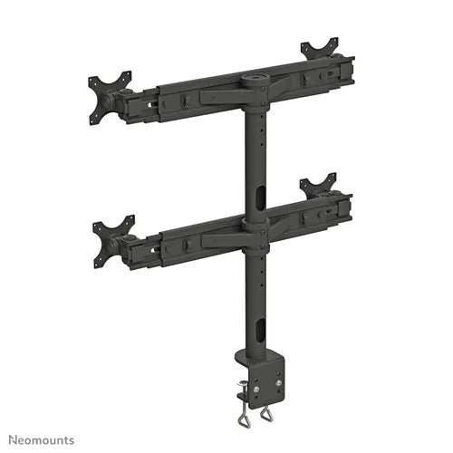 Neomounts 19" - 30" Quad LCD Crossbar Desk Mount | FPMA-D700D4 Monitor Arm Desk Mount NeoMounts