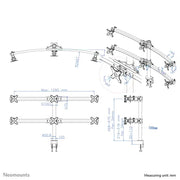 Neomounts 19"-27" Monitor Arm Desk Mount | FPMA-D700D6 Monitor Arm Desk Mount NeoMounts
