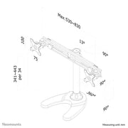NeoMounts 19"-30" Dual Monitor Arm Desk Mount | FPMA-D700DD Monitor Arm Desk Mount NeoMounts