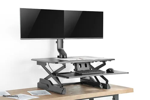NeoMounts FPMA-D860DBLACK Monitor Arm Desk Mount - For Two 10-27" Screens Monitor Arm Desk Mount NeoMounts