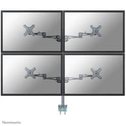 NeoMounts FPMA-D935D4 Monitor Arm Desk Mount - For Four 10-27" Monitor Screens Monitor Arm Desk Mount NeoMounts