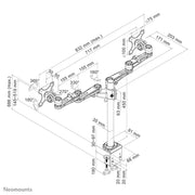 Neomounts 10"-27" Dual Monitor Arm Desk Mount | FPMA-D935D Monitor Arm Desk Mount NeoMounts