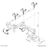 NeoMounts FPMA-D940G Monitor Arm Desk Mount - For 10-30" Monitor Screen Monitor Arm Desk Mount NeoMounts