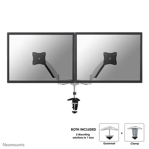 NeoMounts FPMA-D950D Monitor Arm Desk Mount - For Two 10-27" Monitor Screens Monitor Arm Desk Mount NeoMounts