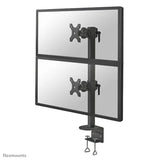 Neomounts 17" - 49" Dual Monitor Curved LCD Desk Pole Mount | FPMA-D960DVBLACKPLUS