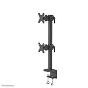 Neomounts 17" - 49" Dual Monitor Curved LCD Desk Pole Mount | FPMA-D960DVBLACKPLUS Monitor Arm Desk Mount NeoMounts