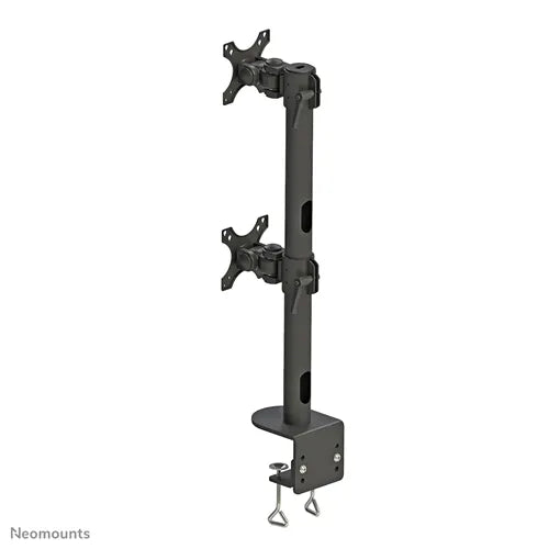 Neomounts 17" - 49" Dual Monitor Curved LCD Desk Pole Mount | FPMA-D960DVBLACKPLUS Monitor Arm Desk Mount NeoMounts