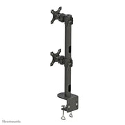 Neomounts 17" - 49" Dual Monitor Curved LCD Desk Pole Mount | FPMA-D960DVBLACKPLUS Monitor Arm Desk Mount NeoMounts