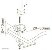 NeoMounts FPMA-D9GROMMET Desk Mount Grommet Plate Mounting Accessory NeoMounts