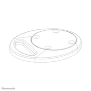 NeoMounts FPMA-D9GROMMET Desk Mount Grommet Plate Mounting Accessory NeoMounts