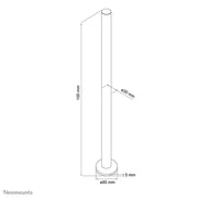 NeoMounts FPMA-D9POLE Extension Pole Desk Mount - 100cm Mounting Accessory NeoMounts