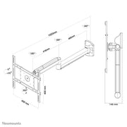 NeoMounts 10-40" Full Motion Medical Wall Mount | FPMA-HAW050 Wall Mount Bracket NeoMounts