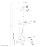 Neomounts 10" - 32" Display Trolley | FPMA-MOBILE1700 Mobile Trolley NeoMounts