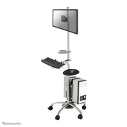 Neomounts 10" - 27" Mobile Work Station Floor Stand/Trolley | FPMA-MOBILE1800 Mobile Trolley NeoMounts