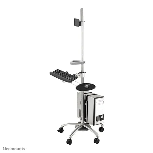 Neomounts 10" - 27" Mobile Work Station Floor Stand/Trolley | FPMA-MOBILE1800 Mobile Trolley NeoMounts