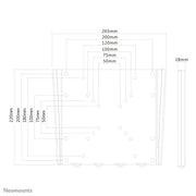 Neomounts 10" - 40" Screen Wall Mount Bracket | FPMA-W110BLACK Wall Mount Bracket NeoMounts