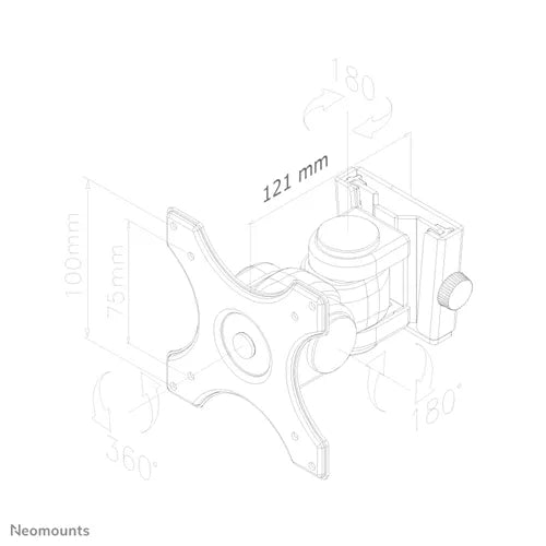 NeoMounts 10" - 30" TV/Monitor Wall Mount | FPMA-W250BLACK Wall Mount Bracket NeoMounts
