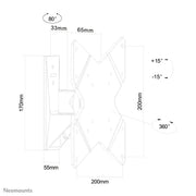 Neomounts 10" - 40" Swivel Wall Mount Bracket | FPMA-W815 Wall Mount Bracket NeoMounts