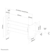 NeoMounts 10" - 27" TV/Monitor Swivel Wall Mount | FPMA-W820 Wall Mount Bracket NeoMounts