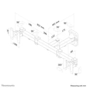 NeoMounts 10" - 27" Dual TV/Monitor Wall Mount | FPMA-W960D Wall Mount Bracket NeoMounts