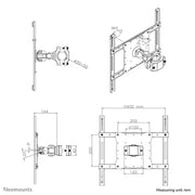 NeoMounts FPMA-WP440BLACK TV Pole Mount - For Single 23-52" Screen Mounting Kit NeoMounts