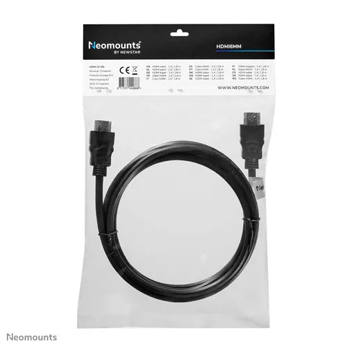 NeoMounts HDMI6MM HDMI Cable - 1.8 Meter HDMI Cable NeoMounts