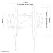 NeoMounts 22" - 40" Ultra Thin TV Wall Mount | LED-W120 Wall Mount Bracket NeoMounts