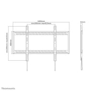Neomounts 60"-100" Screen Wall Mount Bracket | LFD-W1000 Wall Mount Bracket NeoMounts