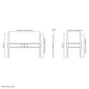 Neomounts LFD-W1500 60"-100" Wall Mount Bracket Wall Mount Bracket NeoMounts