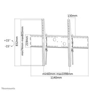 NeoMounts 60" - 100" TV Wall Mount | LFD-W2000 Wall Mount Bracket NeoMounts