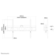 Neomounts 37"-75" Screen Wall Mount Bracket | LFD-W2640MP Wall Mount Bracket NeoMounts