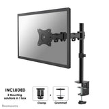 Neomounts 10" - 27" Monitor Arm Desk Mount | NM-D135BLACK