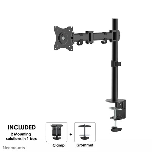 Neomounts 10" - 27" Monitor Arm Desk Mount | NM-D135BLACK Monitor Arm Desk Mount NeoMounts