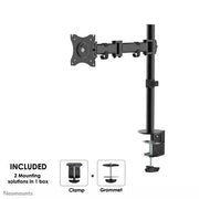 Neomounts 10" - 27" Monitor Arm Desk Mount | NM-D135BLACK Monitor Arm Desk Mount NeoMounts