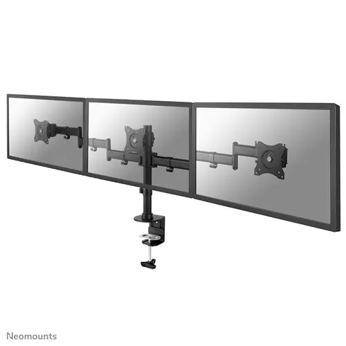 Neomounts 10" - 27" Triple LCD Desk Mount | NM-D135D3BLACK Monitor Arm Desk Mount NeoMounts