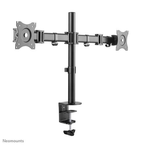 Neomounts 10"-27" Dual LCD Desk Mount | NM-D135DBLACK Monitor Arm Desk Mount NeoMounts