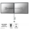 NeoMounts NM-D135DSILVER Monitor Arm Desk Mount - For Two 10-27" Screen