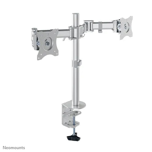 NeoMounts NM-D135DSILVER Monitor Arm Desk Mount - For Two 10-27" Screen Monitor Arm Desk Mount NeoMounts