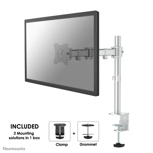 NeoMounts NM-D135SILVER Monitor Arm Desk Mount - For 10-30" Screen Monitor Arm Desk Mount NeoMounts