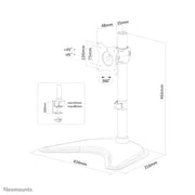Neomounts 10" - 30" Monitor Arm Desk Mount | NM-D335BLACK Monitor Arm Desk Mount NeoMounts