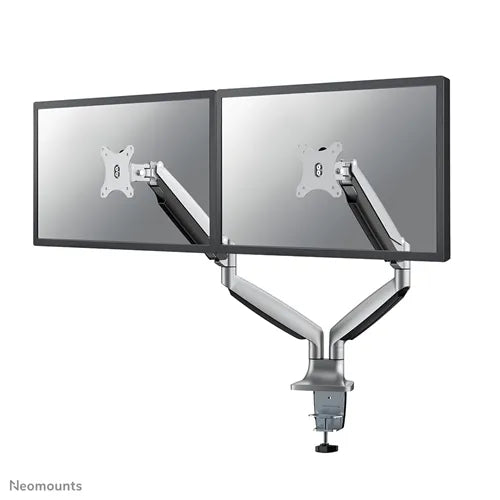 NeoMounts NM-D750DSILVER Monitor Arm Desk Mount - For Two 10-32" Monitor Screens