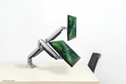 NeoMounts 10"-32" Dual Monitor Arm Desk Mount | NM-D750DSILVER Monitor Arm Desk Mount NeoMounts