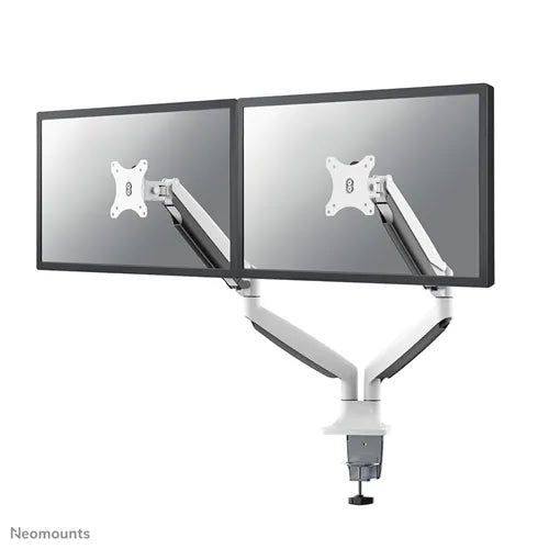 NeoMounts NM-D750DWHITE Monitor Arm Desk Mount - For Two 10-32" Monitor Screens