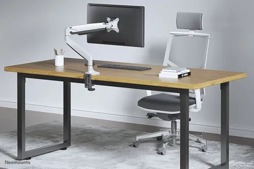 NeoMounts 10"-32" Single Monitor Arm Desk Mount | NM-D750WHITE Monitor Arm Desk Mount NeoMounts