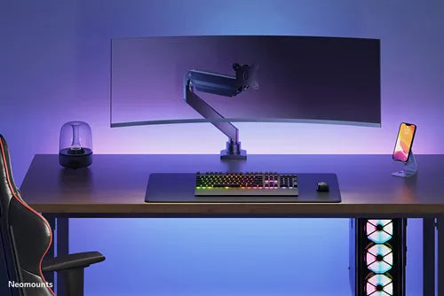 Neomounts 10"-49" LCD Desk Arm Gas Spring Mount | NM-D775BLACKPLUS Monitor Arm Desk Mount NeoMounts